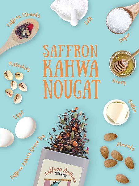 Saffron Nougat