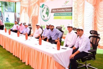 Executives from Rabo Equity Advisors, Directors of Nature Bio Foods and Joint MD, LT Foods at Nature Bio Foods' ‘Make Every Day Green Initiative’