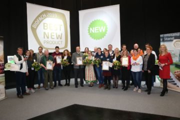 Winners of the ‘Best New Product Awards’ at BIOFACH 2019