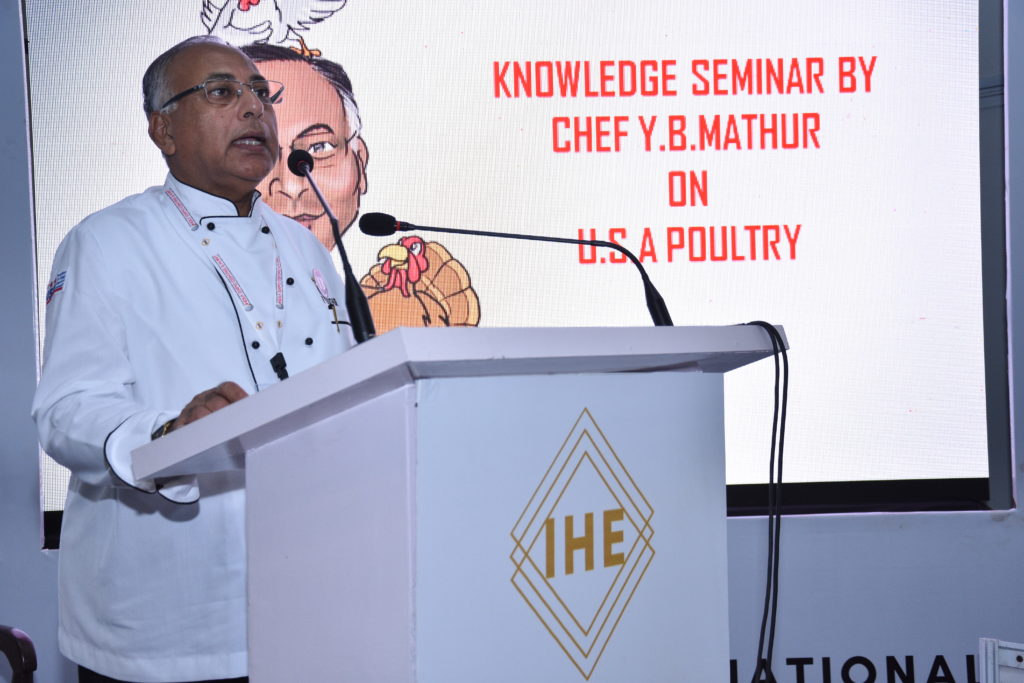 Chef Y B Mathur at IHE 2019