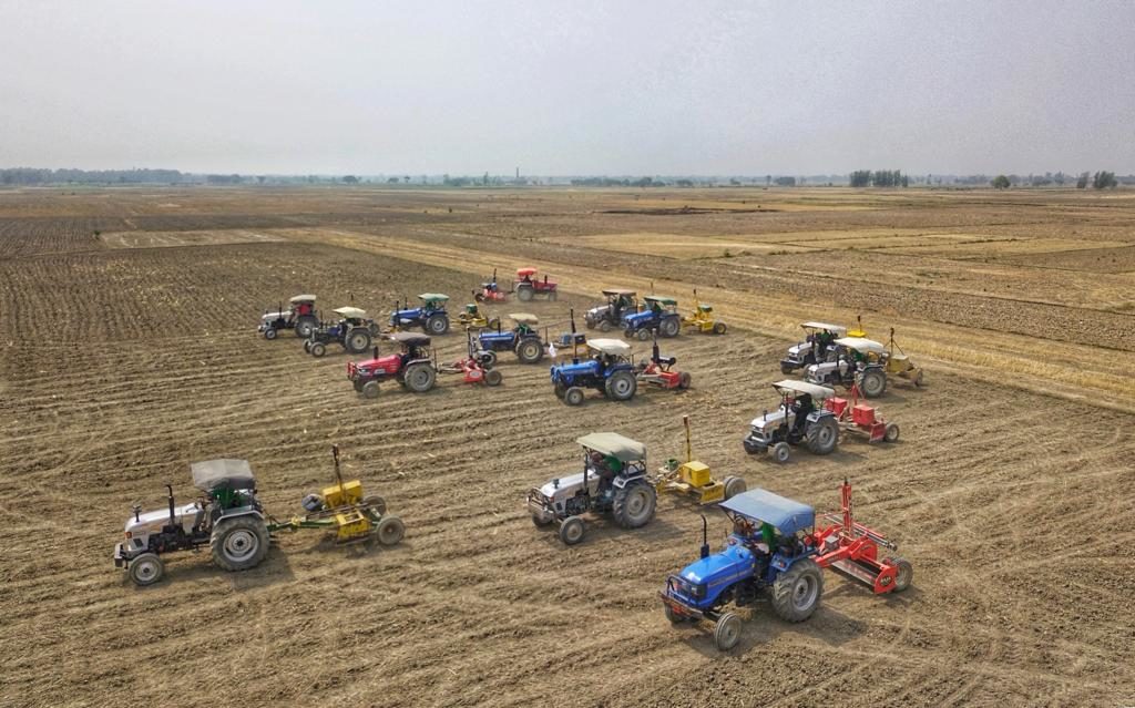 Laser Land Levelling by Nature Bio Foods. Photo ©Nature Bio Foods