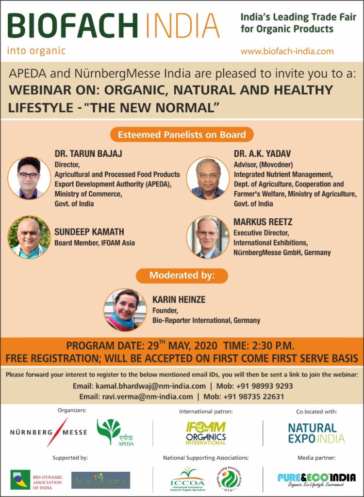 Biofach India webinar May 2020-