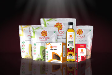 Mangal Organics Product Range (black background) - Pure & Eco India