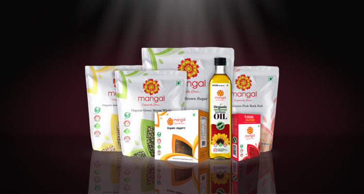 Mangal Organics Product Range (black background) - Pure & Eco India