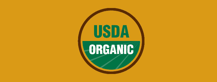 USDA NOP logo on mustard yellow background-Pure & Eco India