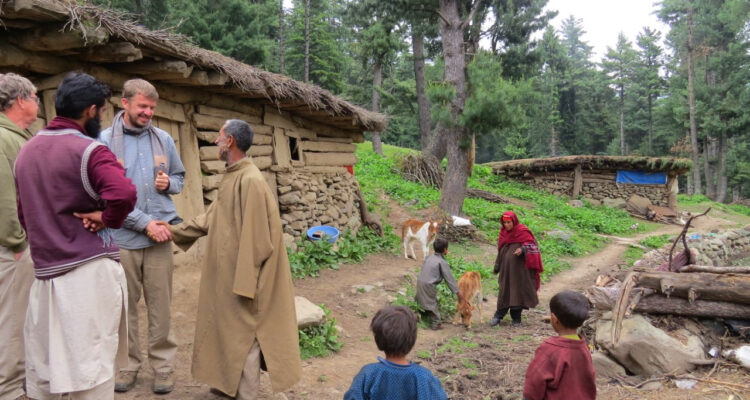 Chris Zandee with local Kashmiri herdsmen-Pure & Eco India