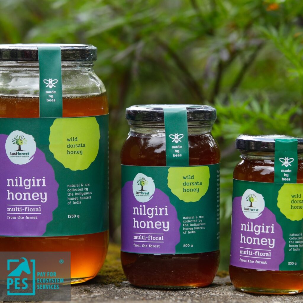 Wild forest honey, from the giant Indian Rock Bee, Apis dorsata